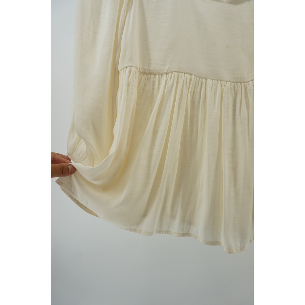 Dolan Left Coast Babydoll Blouse Cottagecore Romantic Square Neck Cream Small‎ - Picture 4 of 7